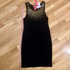 Catherine Malandrino Dress With Gold Metal Detail Black Size Small